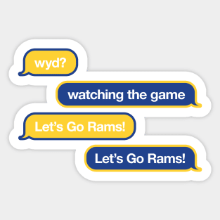 Rams WYD Text Sticker